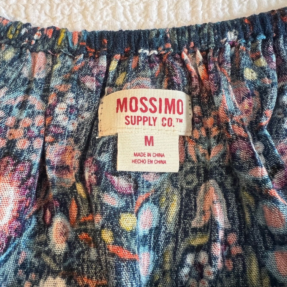 Multicolor Floral Patterned Off The Shoulder Romp… - image 4